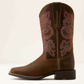 Ariat Bottes Western Round Up Wide Square Toe Sassy Brown Ariat Bottes Western Round Up Wide Square Toe Sassy Brown