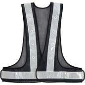 BR Gilet de Sécurité Réfléchissant avec Éclairage LED 1 Noir/Argent BR Gilet de Sécurité Réfléchissant avec Éclairage LED 1 Noir/Argent