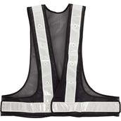 BR Gilet de Sécurité Réfléchissant avec Éclairage LED Noir/Argent BR Gilet de Sécurité Réfléchissant avec Éclairage LED Noir/Argent