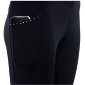 Premiere Pantalon d'Équitation Bellflower Silicone Fond de Peau Marin Premiere Pantalon d'Équitation Bellflower Silicone Fond de Peau Marin