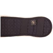 BR Housse de Sangle Dressage Sheepskin Préformée Noir/Naturel BR Housse de Sangle Dressage Sheepskin Préformée Noir/Naturel