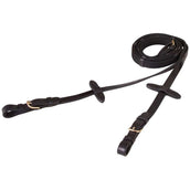 BR Rênes Linge 19mm Boucles Rondes Noir/Or BR Rênes Linge 19mm Boucles Rondes Noir/Or