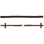 BR Rênes Linge 19mm Boucles Rondes Tabac/cuivre BR Rênes Linge 19mm Boucles Rondes Tabac/cuivre