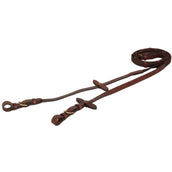 BR Rênes Linge 19mm Boucles Rondes Tabac/cuivre BR Rênes Linge 19mm Boucles Rondes Tabac/cuivre