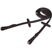 BR Rênes Linge 19mm Antidérapant Fermeture E Noir/Argent BR Rênes Linge 19mm Antidérapant Fermeture E Noir/Argent