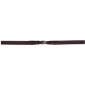 BR Rênes Linge 19mm Antidérapant Fermeture E Marron/Argent BR Rênes Linge 19mm Antidérapant Fermeture E Marron/Argent