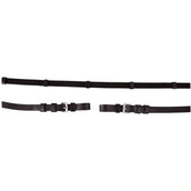 Premiere Rênes Linge 16mm avec Fermeture Boucle Noir Premiere Rênes Linge 16mm avec Fermeture Boucle Noir