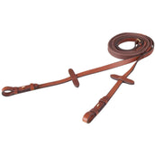 BR Rênes Eventa Pro Grip 16mm Blind Tobacco/gold BR Rênes Eventa Pro Grip 16mm Blind Tobacco/gold