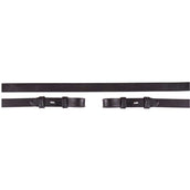 BR Rênes de Dressage Cuir 16mm Blind Noir BR Rênes de Dressage Cuir 16mm Blind Noir