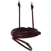 BR Muserolle Bridon Montants de Filet Larges Marron/Argent BR Muserolle Bridon Montants de Filet Larges Marron/Argent