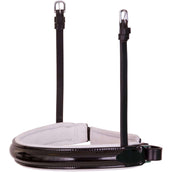 BR Muserolle Barre/Filet Vernis Large Rond Noir/Blanc BR Muserolle Barre/Filet Vernis Large Rond Noir/Blanc