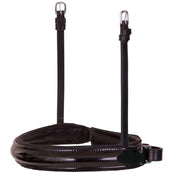 BR Muserolle Barre/Filet Vernis Large Rond Noir/Argent BR Muserolle Barre/Filet Vernis Large Rond Noir/Argent