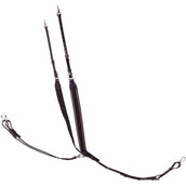 BR Collier de Chasse Taunton Élastique avec Martingale Noir/Argent BR Collier de Chasse Taunton Élastique avec Martingale Noir/Argent