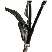 BR Collier de Chasse Taunton Élastique avec Martingale Noir/Argent BR Collier de Chasse Taunton Élastique avec Martingale Noir/Argent