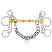 BR Filet Pelham Soft Contact Courbé Brisure 14/102mm BR Filet Pelham Soft Contact Courbé Brisure 14/102mm