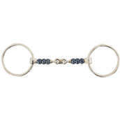 BR Mors de Filet Sweet Iron Cherry Roller Double Brisure 14mm BR Mors de Filet Sweet Iron Cherry Roller Double Brisure 14mm