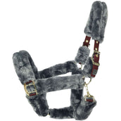 Bucas Licol Show-Line Full Fur Burgundy/Black Bucas Licol Show-Line Full Fur Burgundy/Black