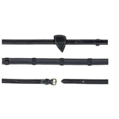 Dyon Rênes 1/2 Rubber Tressé avec Arrêts Cuir Noir Dyon Rênes 1/2 Rubber Tressé avec Arrêts Cuir Noir