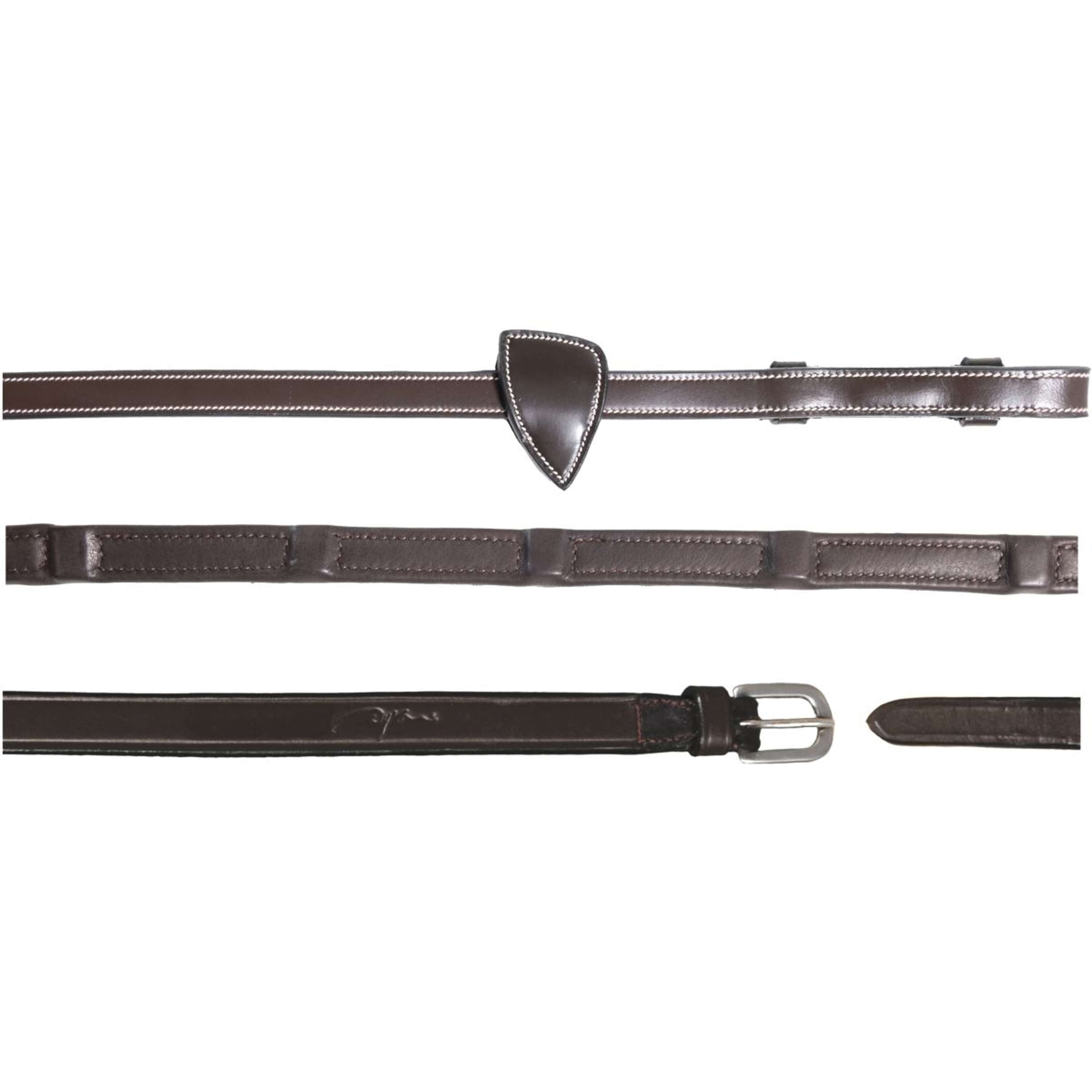 Rênes d'équitation ajustables en cuir Flags & Cup Rênes d'équitation ajustables en cuir Flags & Cup
