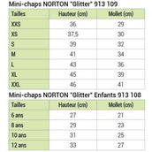 Norton Mini Chaps Glitter Noir Norton Mini Chaps Glitter Noir