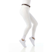 EQUITHÈME Pantalon d'Équitation Safir Silicone Genouillères Blanc/Bleu EQUITHÈME Pantalon d'Équitation Safir Silicone Genouillères Blanc/Bleu