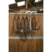 Hippotonic Porte-Bride avec 6 crochets Noir Hippotonic Porte-Bride avec 6 crochets Noir