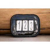 HB Porte-numéro Shine avec Paillette Noir/Noir Briller HB Porte-numéro Shine avec Paillette Noir/Noir Briller