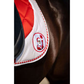 HB Tapis de Selle Christmas Christmas Red Glitter HB Tapis de Selle Christmas Christmas Red Glitter