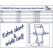 Harry's Horse Chaps Amara Short Wide Noir Harry's Horse Chaps Amara Short Wide Noir