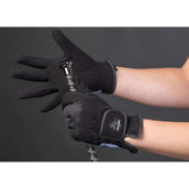 Harry's Horse Gants d'Équitation Domy Suede Mesh Noir Harry's Horse Gants d'Équitation Domy Suede Mesh Noir