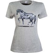 HKM T-Shirt Graphical Horse Gris clair/Melange HKM T-Shirt Graphical Horse Gris clair/Melange