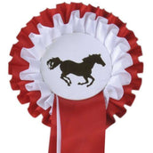 HKM Rosette 2 Couches Rouge/Blanc HKM Rosette 2 Couches Rouge/Blanc