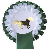 HKM Rosette 2 Couches Vert/Blanc HKM Rosette 2 Couches Vert/Blanc