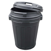 Agradi Tonneau à Nourriture avec Fermeture Pivotante 70L Noir Agradi Tonneau à Nourriture avec Fermeture Pivotante 70L Noir