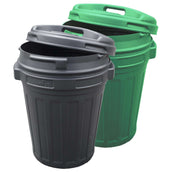 Agradi Tonneau à Nourriture avec Fermeture Pivotante 70L Vert Agradi Tonneau à Nourriture avec Fermeture Pivotante 70L Vert