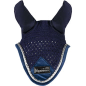 HORKA Bonnet Anti-Mouches Equestrian Pro Velvet Bleu HORKA Bonnet Anti-Mouches Equestrian Pro Velvet Bleu