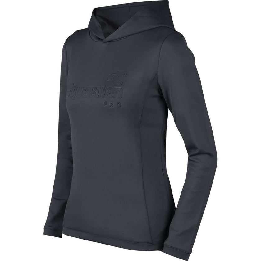 HORKA Pull col Hoodie Pro Embossed Anthracite HORKA Pull col Hoodie Pro Embossed Anthracite