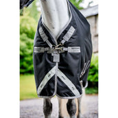 Amigo Chemise Turnout 1200D Plus 50g Noir/Gris Titane/Argent Amigo Chemise Turnout 1200D Plus 50g Noir/Gris Titane/Argent