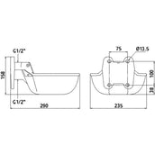 Kerbl Abreuvoir à Palette N20 Basse Pression Kerbl Abreuvoir à Palette N20 Basse Pression