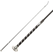 Kieffer Cravache de Dressage Cuirgrip, Nylon Noir/Argent Kieffer Cravache de Dressage Cuirgrip, Nylon Noir/Argent