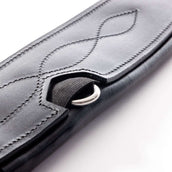 Kavalkade Sangle de Dressage Atlas Oiled Leather avec Élastique Noir Kavalkade Sangle de Dressage Atlas Oiled Leather avec Élastique Noir