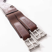 Kavalkade Sangle de Dressage Atlas Oiled Leather avec Élastique Marron Kavalkade Sangle de Dressage Atlas Oiled Leather avec Élastique Marron