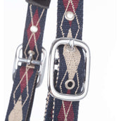 Kavalkade Licol Classic Raute Bleu/Creme/Bordeaux Kavalkade Licol Classic Raute Bleu/Creme/Bordeaux