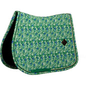 Kentucky Tapis de Selle Velvet Paisley Garden de Saut Vert/Marine Kentucky Tapis de Selle Velvet Paisley Garden de Saut Vert/Marine