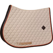 Kentucky Horsewear Tapis de Selle Onion Quilt Leather Neon de Saut Beige Kentucky Horsewear Tapis de Selle Onion Quilt Leather Neon de Saut Beige