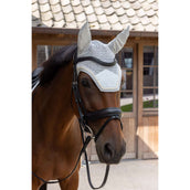 Kentucky Bonnet Anti-Mouches Wellington Velvet Pied de Poule Gris/Blanc Kentucky Bonnet Anti-Mouches Wellington Velvet Pied de Poule Gris/Blanc
