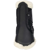 LeMieux Brushing Boots Fleece Edge Mesh Noir/Naturel LeMieux Brushing Boots Fleece Edge Mesh Noir/Naturel
