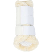 LeMieux Brushing Boots Fleece Edge Mesh Blanc/Naturel LeMieux Brushing Boots Fleece Edge Mesh Blanc/Naturel