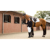 LeMieux Tapis de Selle Crystal Contact étroit en daim Blanc LeMieux Tapis de Selle Crystal Contact étroit en daim Blanc