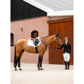 LeMieux Tapis de Selle Crystal Contact étroit en daim Blanc LeMieux Tapis de Selle Crystal Contact étroit en daim Blanc